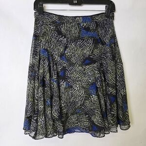 Reiss  Abstract print Flowy and flare skirt